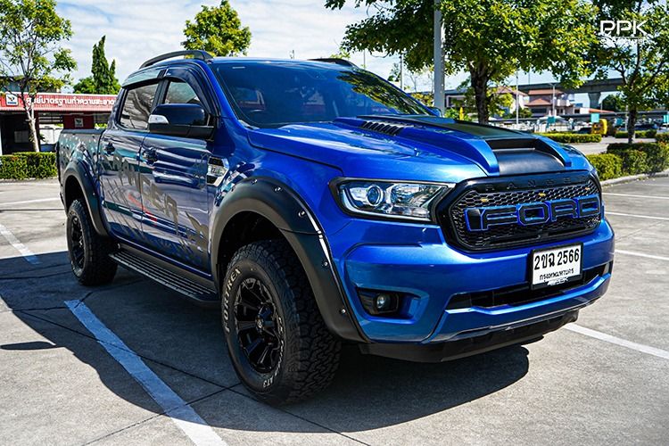Ford Ranger 2022 2.2 Hi-Rider XLT Pickup ดีเซล ไม่ติดแก๊ส เกียร์ธรรมดา น้ำเงิน รูปที่ 3