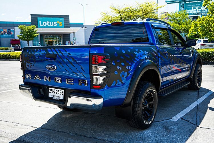 Ford Ranger 2022 2.2 Hi-Rider XLT Pickup ดีเซล ไม่ติดแก๊ส เกียร์ธรรมดา น้ำเงิน รูปที่ 4