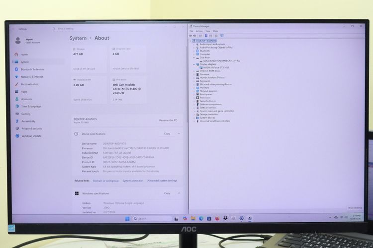 Comset Gaming Core i5-11400.GTX1650 RAM8.512GB รูปที่ 2