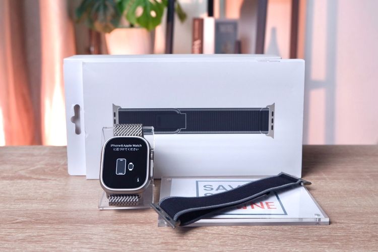 ไทเทเนียม เทา Apple Watch Ultra 3 GPS + Cellular 49 mm. สี Gray เครื่องสวย ราคาเพียง 23,990.- มีประกันร้าน 60วัน