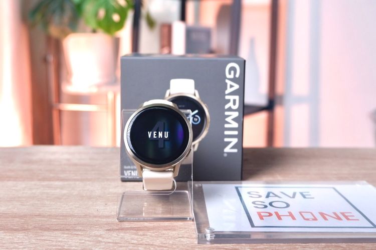 สแตนเลส อื่นๆ Garmin Venu 4 41MM. สี Lunar Gold เครื่องสวย ราคาเพียง 12,900.- มีประกันร้าน 60วัน