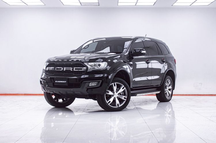 Ford Everest 2018 3.2 Titanium+ 4WD Utility-car ดีเซล ไม่ติดแก๊ส เกียร์อัตโนมัติ ดำ