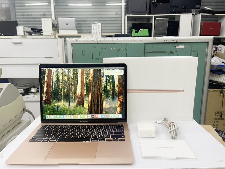 Apple แมค โอเอส 8 กิกะไบต์ USB Macbook AIR 2020 13 Inch สแกนได้ สภาพสวย แบตนาน ราคาถูกใจ