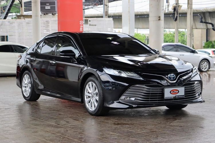 Toyota Camry 2019 2.5 HV Premium Sedan ไฮบริด ไม่ติดแก๊ส เกียร์อัตโนมัติ ดำ รูปที่ 3