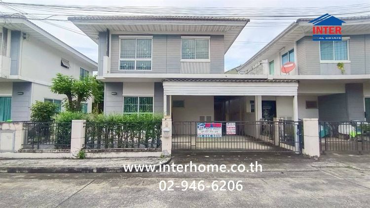 บ้านเเฝด 2 ชั้น 35.8 ตร.ว. หมู่บ้านเดอะวิลล่ารัตนาธิเบศร์ ซอยท่าอิฐ-ไทรม้า ถนนรัตนาธิเบศร์ ปากเกร็ด นนทบุรี