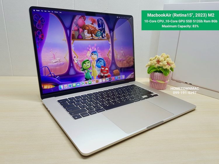 Apple Macbook Air แมค โอเอส 8 กิกะไบต์ อื่นๆ ไม่ใช่ MacbookAir (Retina15", 2023) M2 10-Core CPU 10-Core GPU SSD 512Gb Ram 8Gb Starlight สุดคุ้ม น่าใช้งาน