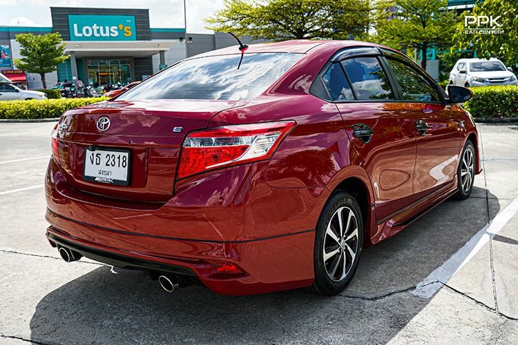 Toyota Vios 2014 1.5 E Sedan เบนซิน ไม่ติดแก๊ส เกียร์อัตโนมัติ แดง รูปที่ 4