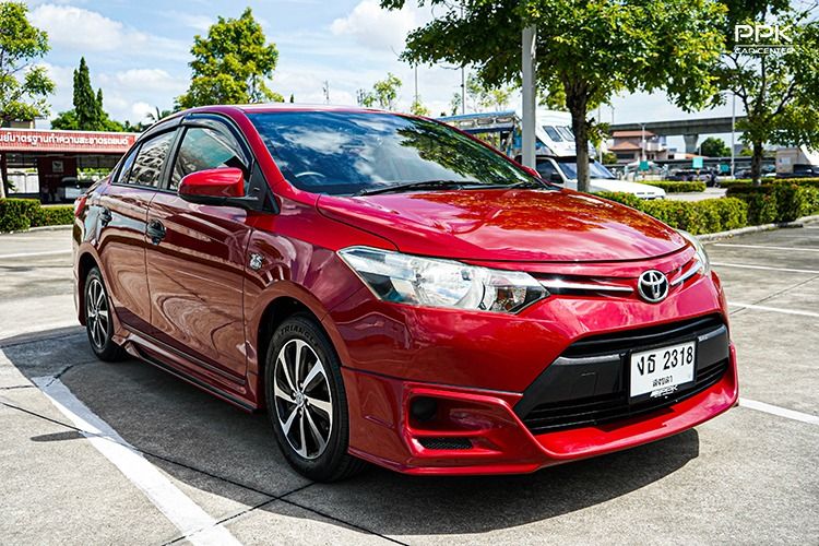 Toyota Vios 2014 1.5 E Sedan เบนซิน ไม่ติดแก๊ส เกียร์อัตโนมัติ แดง รูปที่ 3