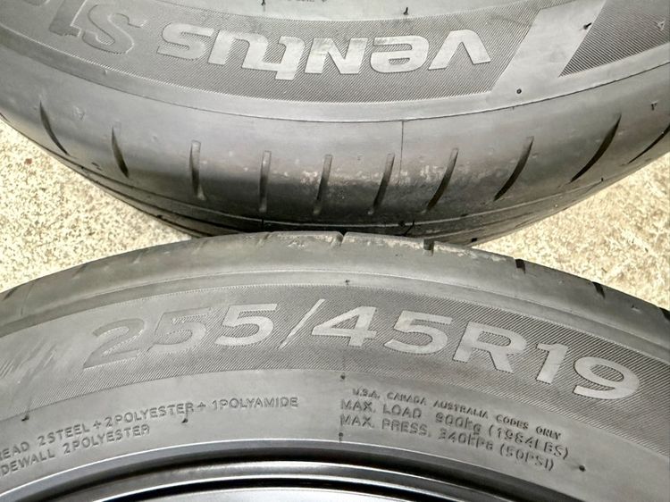 ล้อแม็ก TESLA MODEL Y JIUNIPER ขอบ 19” ถอดป้ายแดง ยาง HANKOOK 255-45R19 ปี 26 สีเส้นตุ่มหน้ายางยังอยู่ครบ รูปที่ 11