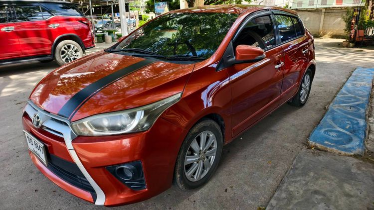 Toyota Yaris 2013 1.2 G Sedan เบนซิน ไม่ติดแก๊ส เกียร์อัตโนมัติ ส้ม รูปที่ 3