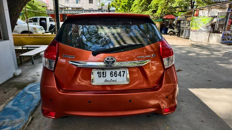 Toyota Yaris 2013 1.2 G Sedan เบนซิน ไม่ติดแก๊ส เกียร์อัตโนมัติ ส้ม รูปที่ 4