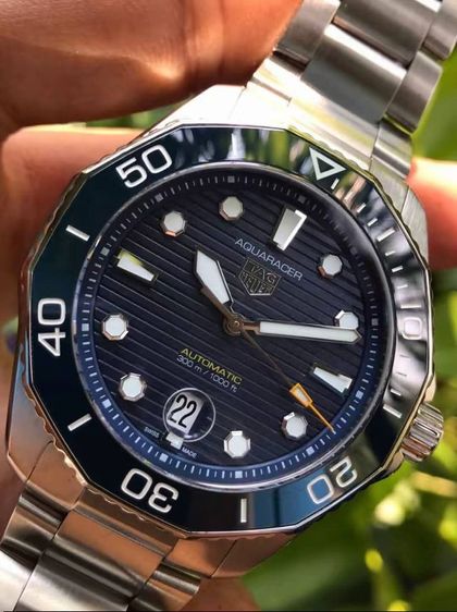 Tag Heuer Aquaracer Calibre 5 Professional 300 Blue Ceramic Blue Dail WBP201B🇨🇭🇨🇭
 รูปที่ 5