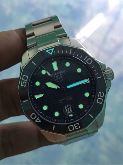 Tag Heuer Aquaracer Calibre 5 Professional 300 Blue Ceramic Blue Dail WBP201B🇨🇭🇨🇭
 รูปที่ 9