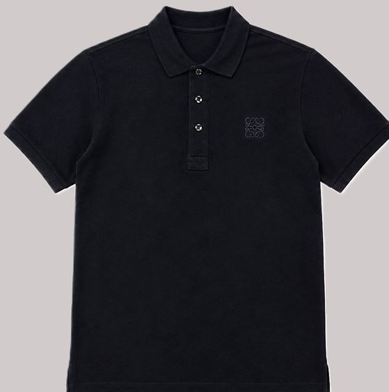 LOEWE Anagram-Embroidered Cotton-Piqué Polo Shirt