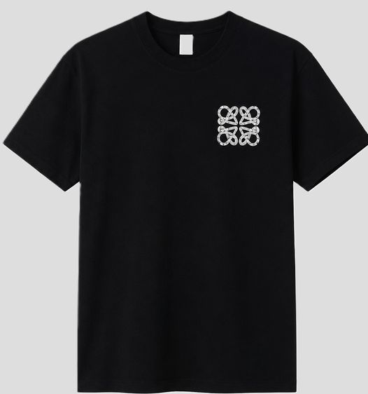 LOEWE Anagram Logo T Shirt in Black