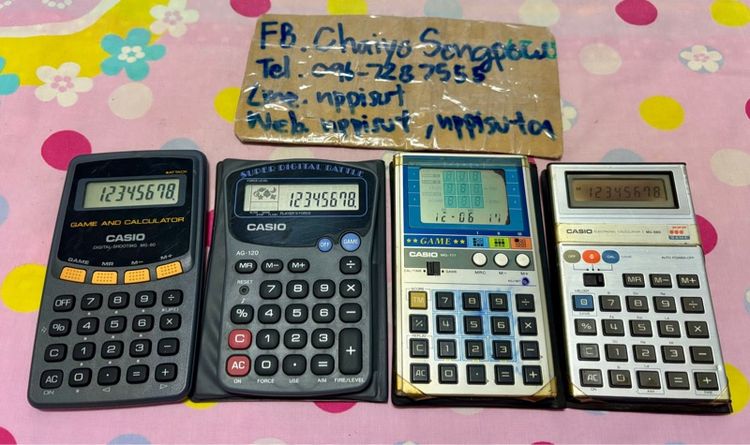 อื่นๆ อื่นๆ เชื่อมต่อไร้สายไม่ได้ Casio เครื่องคิดเลข เกมกด 4เครื่อง 