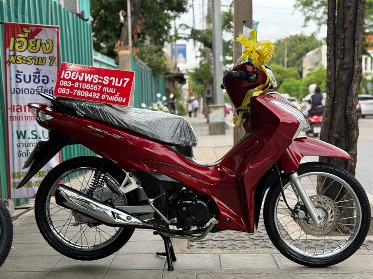 Wave125i สตาทมือ สีแดง ปี65 รถบ้านมือเดียว รูปที่ 3