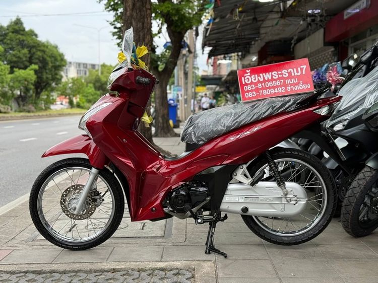 Wave125i สตาทมือ สีแดง ปี65 รถบ้านมือเดียว