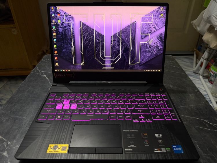 TUF Gaming ไม่ใช่ 16 กิกะไบต์ วินโดว์ อื่นๆ ขาย Note Book ASUS TUF F15 FX506HF-HN014W I5-11400H Ram 16gb RTX 2050 4 GB GDDR6 512gb SSD M.2 สภาพสวยๆ เลยครับผม