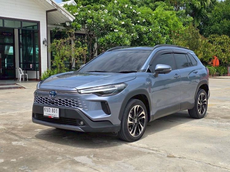 Toyota Corolla Cross 2024 1.8 HEV Premium Luxury ไฮบริด เกียร์อัตโนมัติ เทา รูปที่ 3