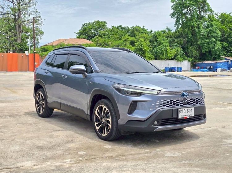 Toyota Corolla Cross 2024 1.8 HEV Premium Luxury ไฮบริด เกียร์อัตโนมัติ เทา รูปที่ 2