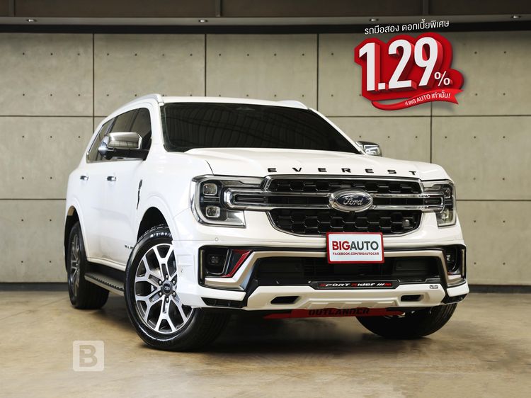 รถ Ford Everest 2.0 Bi-Turbo Titanium+ 4WD สี ขาว
