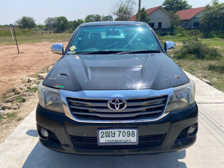 รถ Toyota Hilux Vigo Champ Smart Cab 2.5 E VNT Prerunner สี ดำ