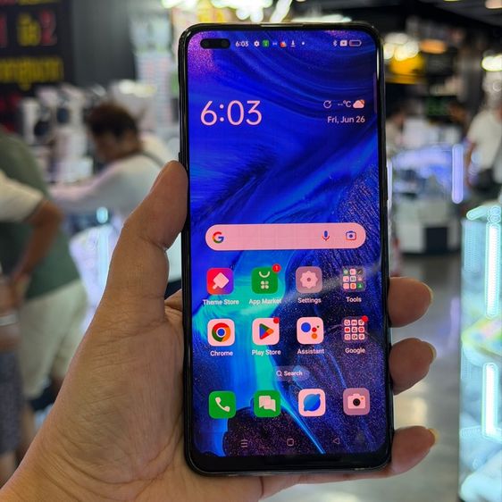 Oppo Reno4 สีดำ เครื่องศูนย์ ขายตามสภาพค่ะ😊😊