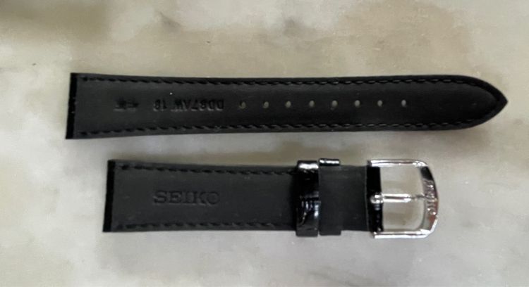 ขายสายนาฬิกา Seiko หนังแท้สีดำ  รูปที่ 4