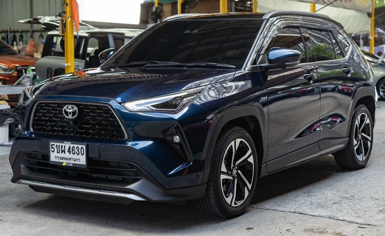 รถ Toyota Yaris Cross 1.5 HEV Premium Luxury สี น้ำเงิน