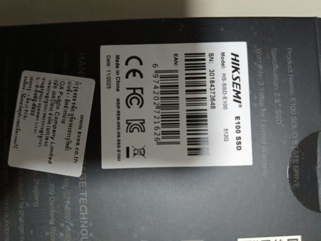 512 GB SSD SATA HIKSEMI WAVE (S) รูปที่ 3