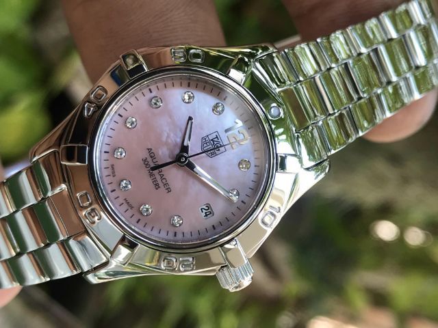 TAG Heuer Aquaracer Lady Diamond Pink Mother of pearl WAF141A🇨🇭🇨🇭
   รูปที่ 3