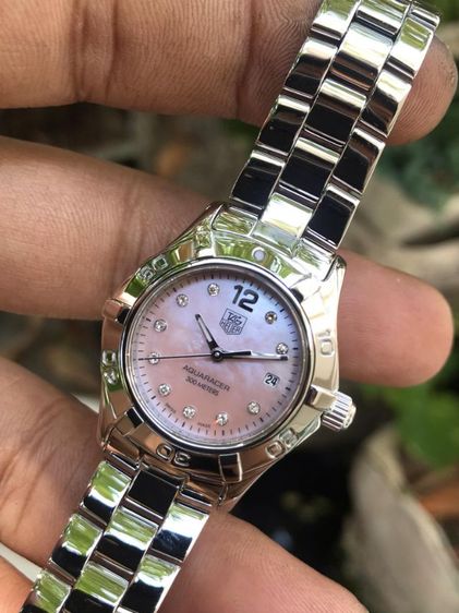 TAG Heuer Aquaracer Lady Diamond Pink Mother of pearl WAF141A🇨🇭🇨🇭
   รูปที่ 7