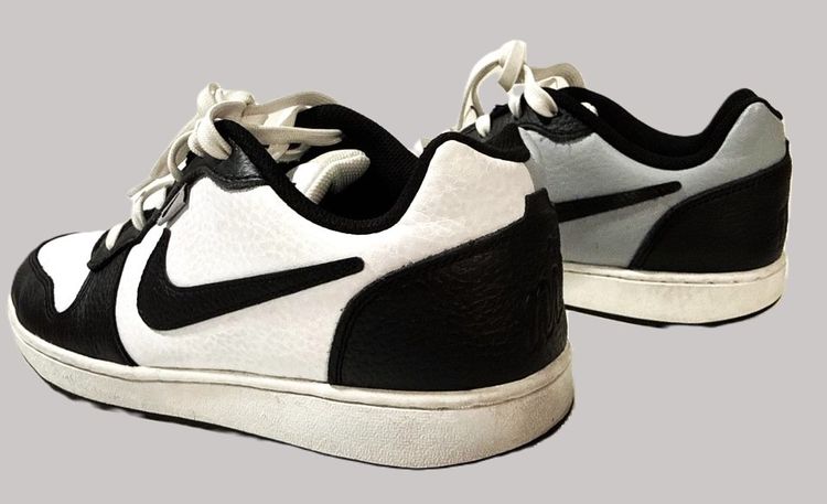 Nike Ebernon Low Top Premium 'White Black รูปที่ 9