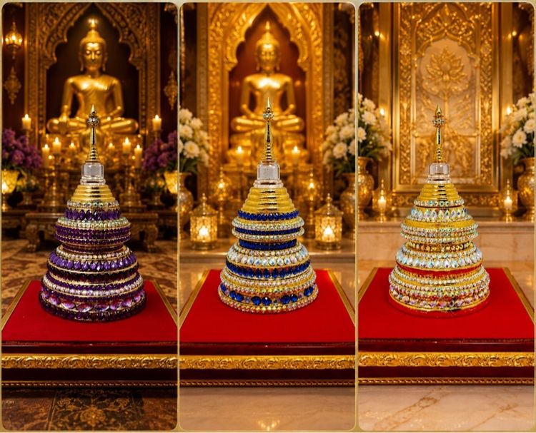 ผอบเจดีย์บรรจุพระธาตุ