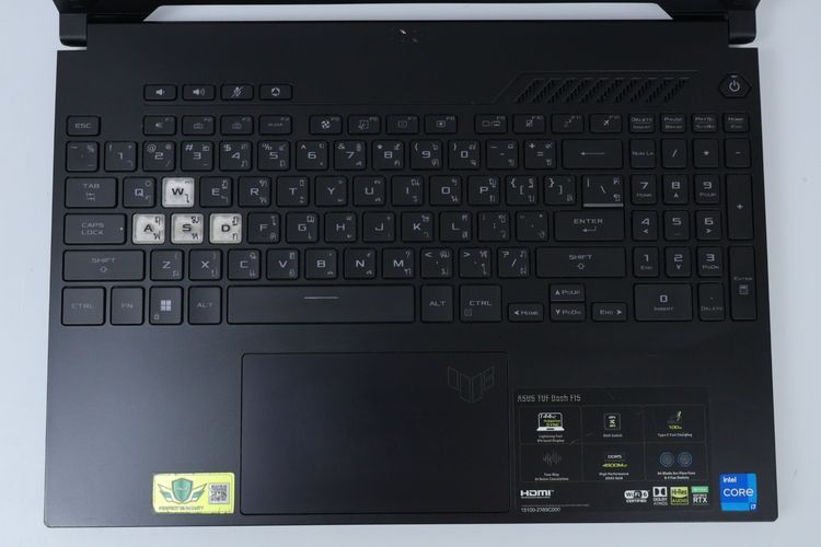 ASUS TUF DASH F15 Core i7-12650H RTX3050 RAM16.512GB รูปที่ 4