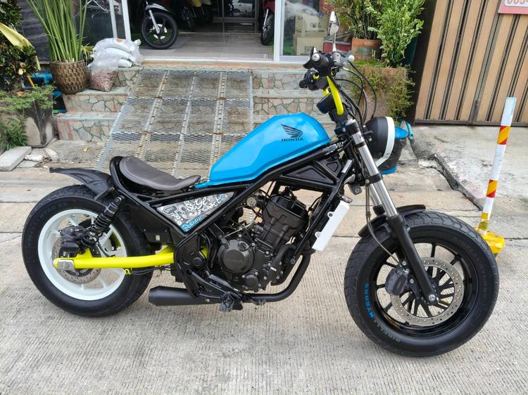 🛵ยังไงก็ขาย rebel300 ปี 60 เครื่องดี สีสวย สตาร์ทมือ วิ่งน้อย3600โล เล่มชุดโอนครบ+เปลี่ยนถ่ายน้ำมันเครื่องฟรี ส่งฟรี30 ก.ม รูปที่ 3