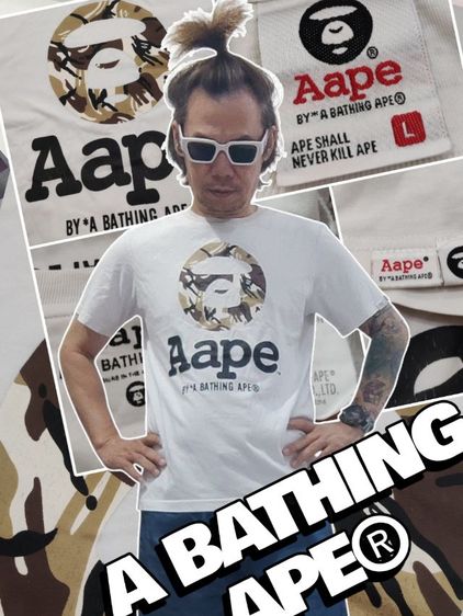 เสื้อยืด Aape🙉ลิงญี่ปุ่น