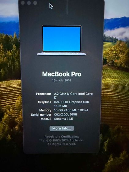 MacBook Pro 15” ปี 2018 รูปที่ 7