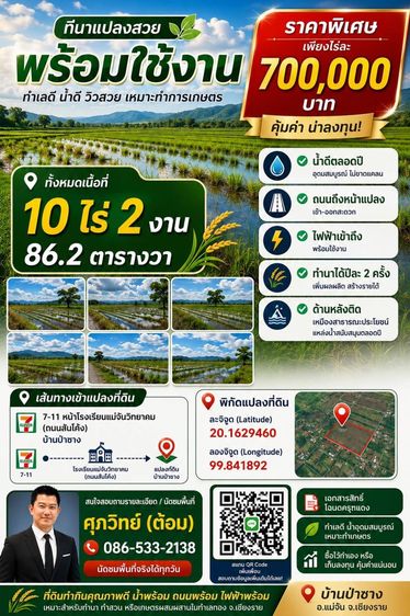 ขายที่นาทำนาตลอดทั้งปี