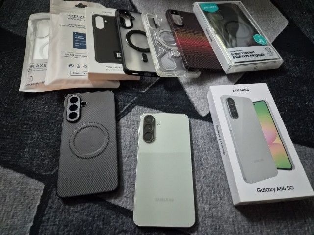 ขาย samsung A56 5G สีเขียวจุ 12.256 สวยยกกล่อง