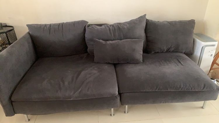 sofa 3 seater ikea blue