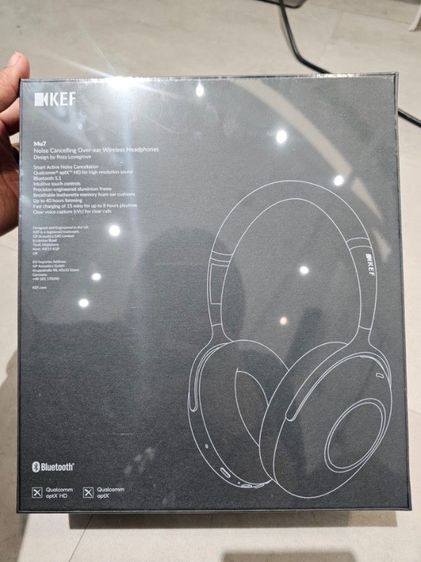 หูฟัง KEF รุ่น Mu7 Noise Cancelling Over Ear Wireless Headphones – สี Silver Grey ของใหม่ ยังไม่แกะกล่อง อุปกรณ์ครบ รูปที่ 2