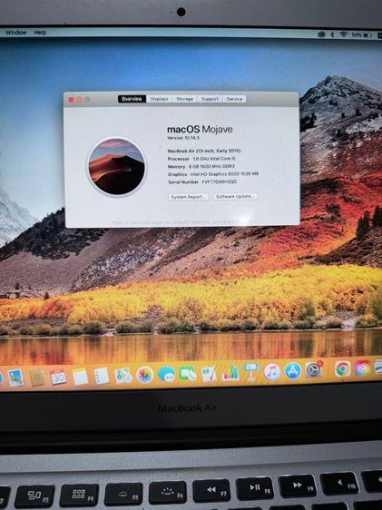รายการโปรด MacBook Air 13-inch 2017 i5 1.8GHz RAM 8GB SSD 128GB ใช้งานปกติ รูปที่ 2