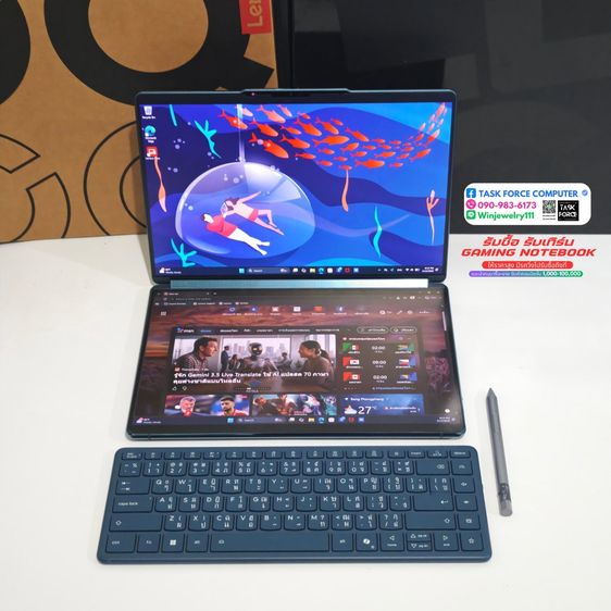 NOTEBOOK 2 จอ คีย์บอร์ดแยก LENOVO YOGA BOOK 9 13IRU8-82YQ000PTA (TIDAL TEAL) รูปที่ 4