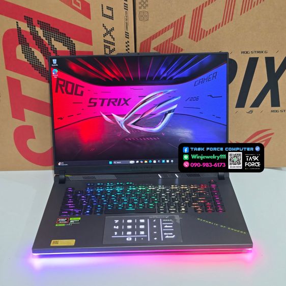 (RYZEN 9 9955HX3D) ASUS ROG STRIX G16 G614FR-S5100W - VOLT GREEN 