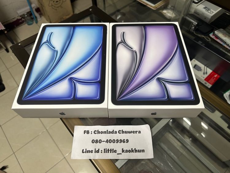 Apple 128 GB Ipad Air 8 (M4) 128Gb TH Space Gray กับ Blue เครื่องใหม่ ศูนย์ไทย ยังไม่แกะกล่อง (นิคมลำพูน)