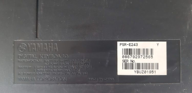 คีย์บอร์ด Yamaha PSR-E24361 คีย์ แบบพกพา   รูปที่ 10