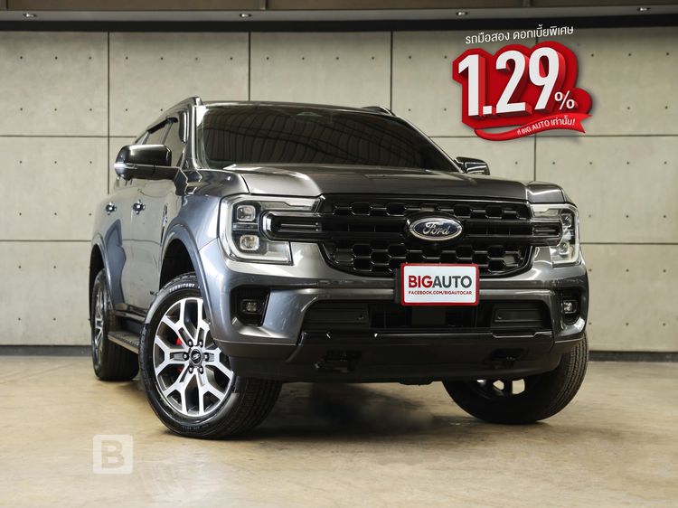 รถ Ford Everest 2.0 Bi-Turbo Titanium+ 4WD สี เทา
