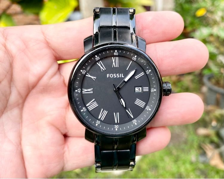 ดำ นาฬิกาFossil Rhett All-black watch
